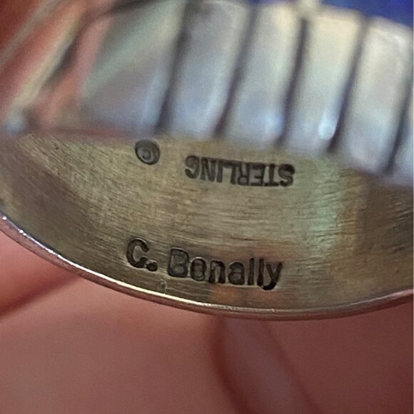 Ring Size 11 Lapis Lazuli C. Benally Native Sterling Silver 925 Men Semi-Preciou - Picture 11 of 11